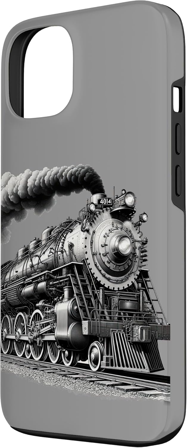 Steam Locomotive Train Vintage 1940s Style Engine Railroad Case for iPhone 13