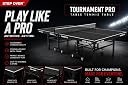 STEP OVER Tournament Pro 25MM Heavy Duty ||Laminated Top 25mm|| Super Fast High Performance || Schools || Resorts||Clubs|| TT Academy ||Free TT Table Cover + 2 TT Racket & Balls gallery image