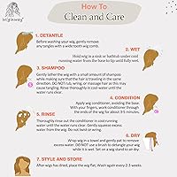 Vista 6 de Wiginway Peluca corta con flequillo oblicuo natural Yaki recta sintética para mujer, pelucas de color castaño oscuro, fibra natural resistente al