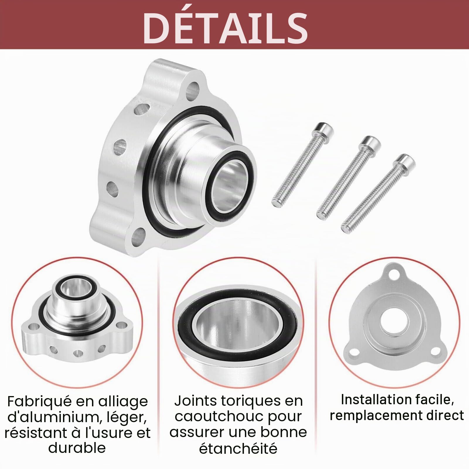 Blow Off Valve Dump Adaptateur BOV1011 pour moteurs 1.6 Turbo 207 GT GTI 307 & 308, pour Mini 2007-2012 R56 R57