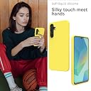 YATWIN Silicone Back Case for Samsung Galaxy A16, Soft-Touch Phone Back Cover for Samsung Galaxy A16 - Yellow gallery image