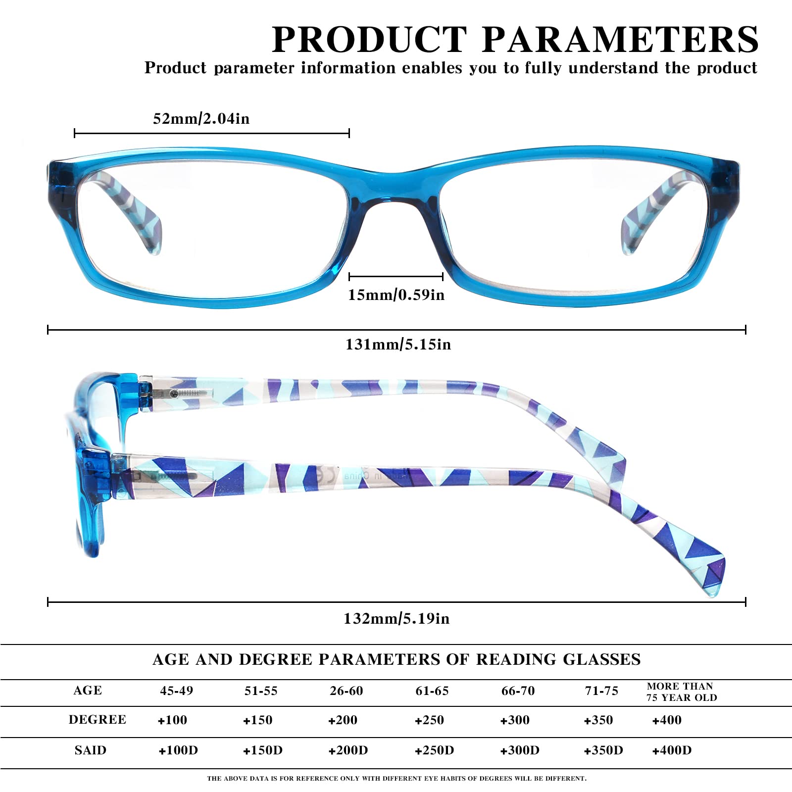 5 Pack Computer Reading Glasses Men and Women Anti Eyestrain Blue Light Blocking Glasses for Reading