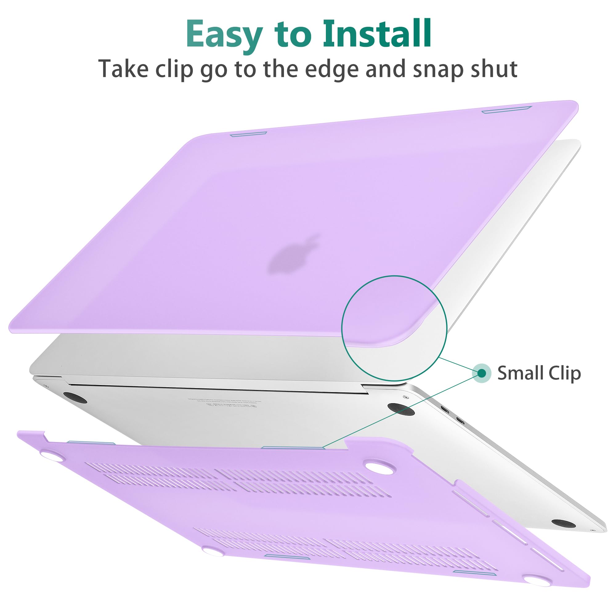 May Chen MacBook Pro 13 Zoll Hülle – Hartschale In Pfirsich Mit Tastaturabdeckung Für M1/M2 Modelle