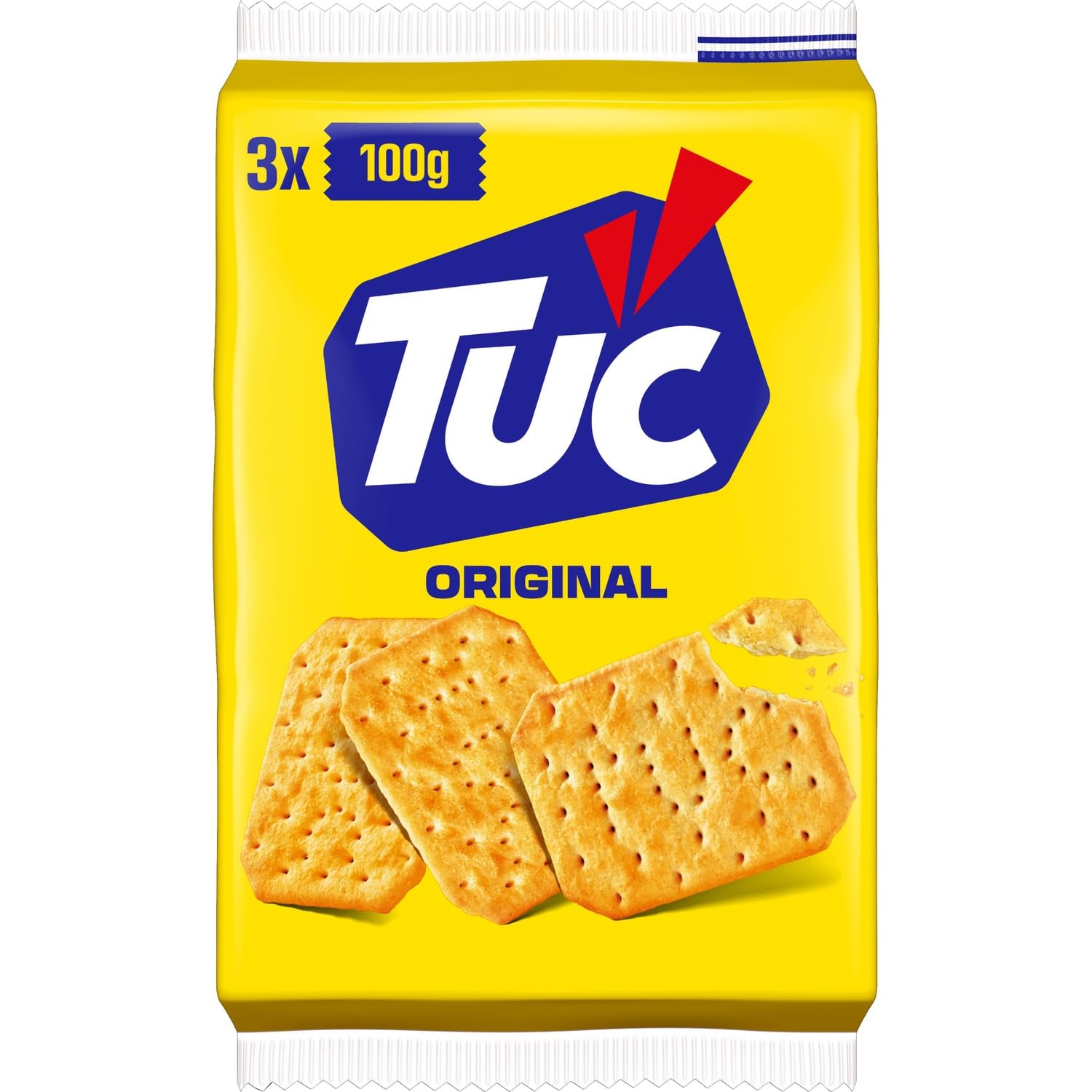 LU - Biscuits Apéritifs Crackers Original Tuc - Croustillant et Fondant à la Fois · Prêts à Déguster · Le Classique Incontournable du Grignotage - les 3 paquets de 100 g - 300g - Le Lot De 4