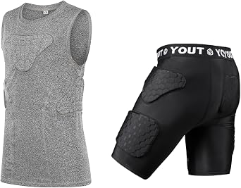 TUOY Padded Compression Football Girdle