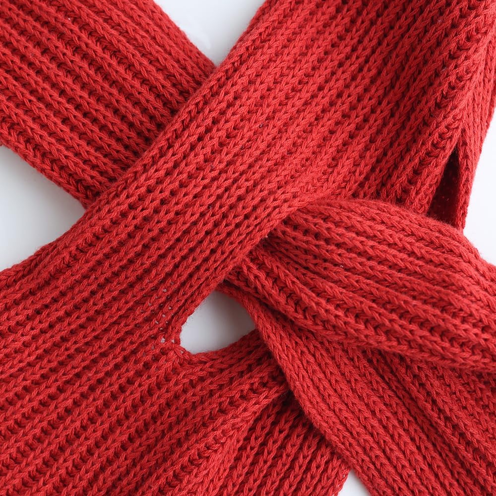 Ruby&Tang Kids Scarf Winter Warm Soft Knit Cotton Toddler Classic Scarves For Boys Girls 1-6Years - Image 3