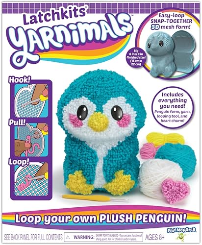 Vista 6 de PlayMonster Yarnimals Koala - Loop Your Own Koala - Kit de manualidades - Haz tu propio juguete animal - A partir de 8 años