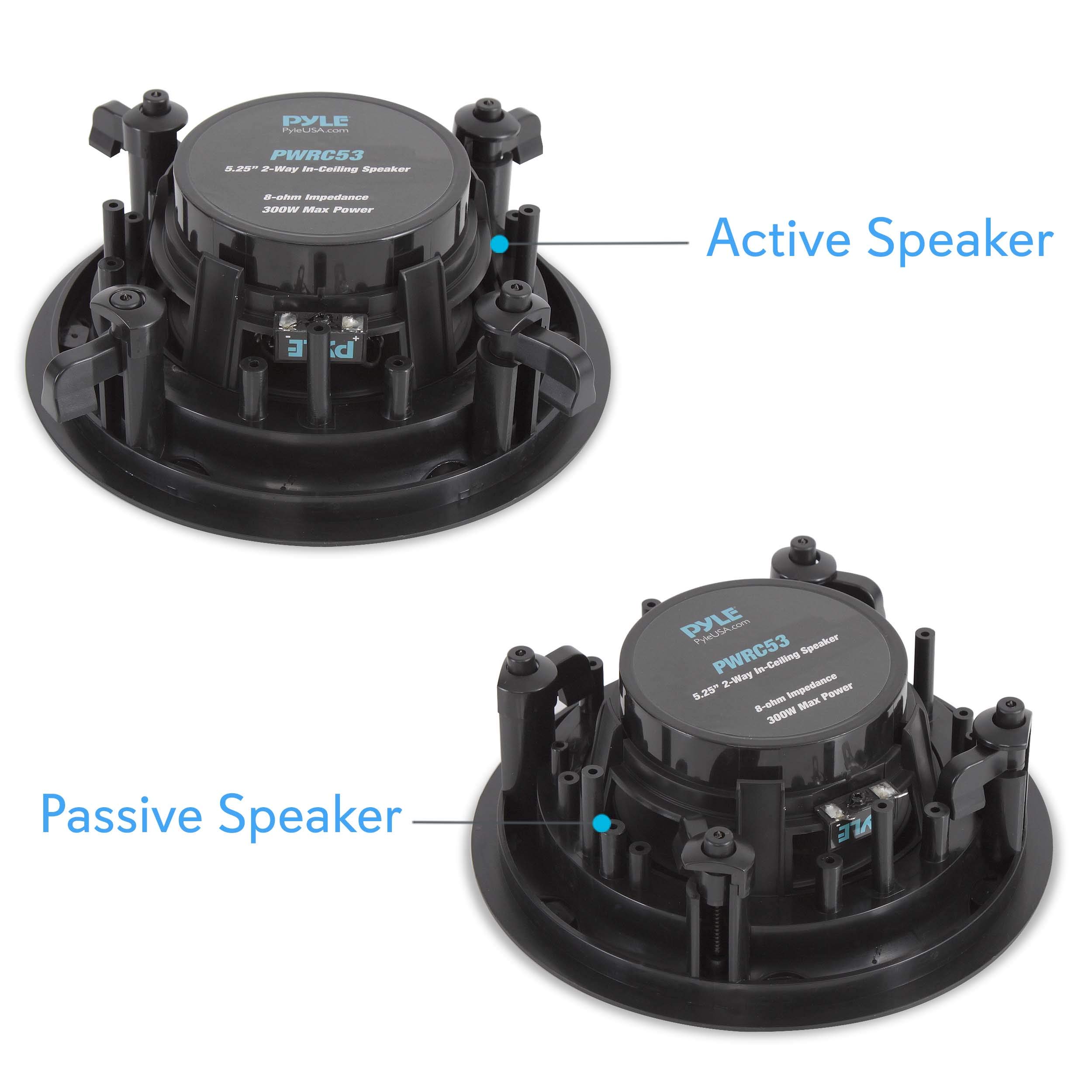 Valcom VC-S-522B-2 2x2 Lay-in Ceiling Speakers 2 Pack