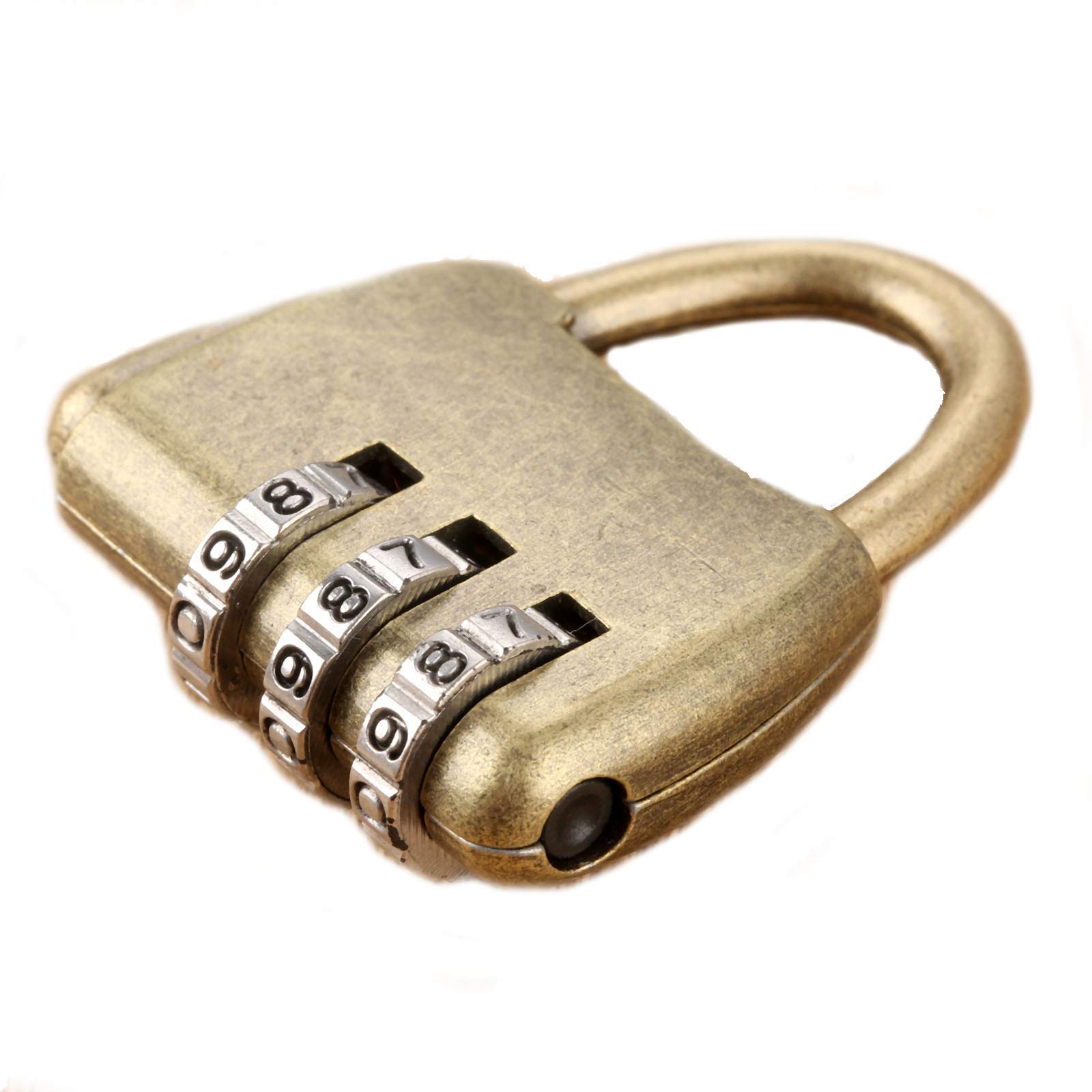 Vintage Padlocks 3 Digital Combination Resettable Password Locks