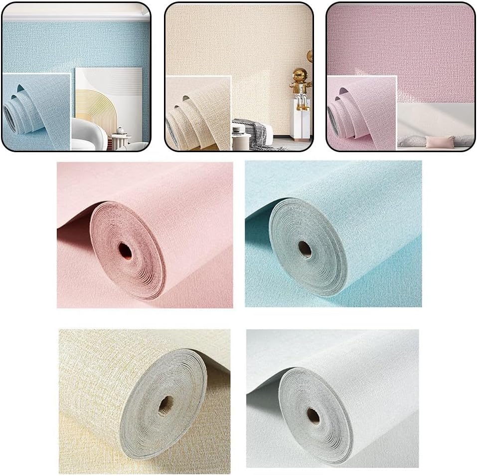 TreasureCave Moisture-Proof Wall-Stickers Self-Adhesive Paper for Cabinets, Noise-Proof Thermal Insulation Wallpaper -Protective Kitchen Paper(White)