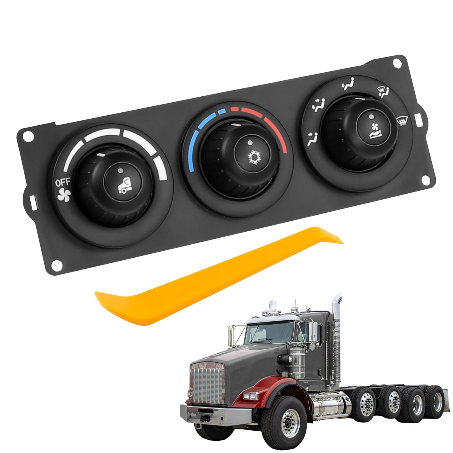 A/C Heater Climate Control Module Panel Compatible with 2006-2023 Kenworth Paccar Sleeper Cab T600 T660 T800 W900 Replaces F21-1013-11-000 F21101311000