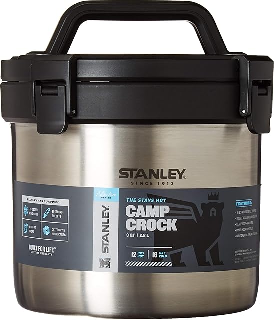 STANLEY Classic Legendary Vacuum Insulated Food Jar 17oz, 24oz  Stainless Steel, Naturally BPA-free Container  Keeps Food/Liquid Hot or Cold for 15 Hours  Leak Resistant, Easy Clean
