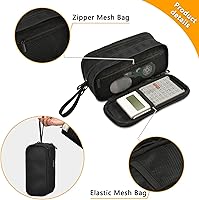 Vista 2 de Estuche personalizado con imagen y nombre con texto para lápices, estuche para bolígrafos para oficina y escuela, bolsa de almacenamiento grande