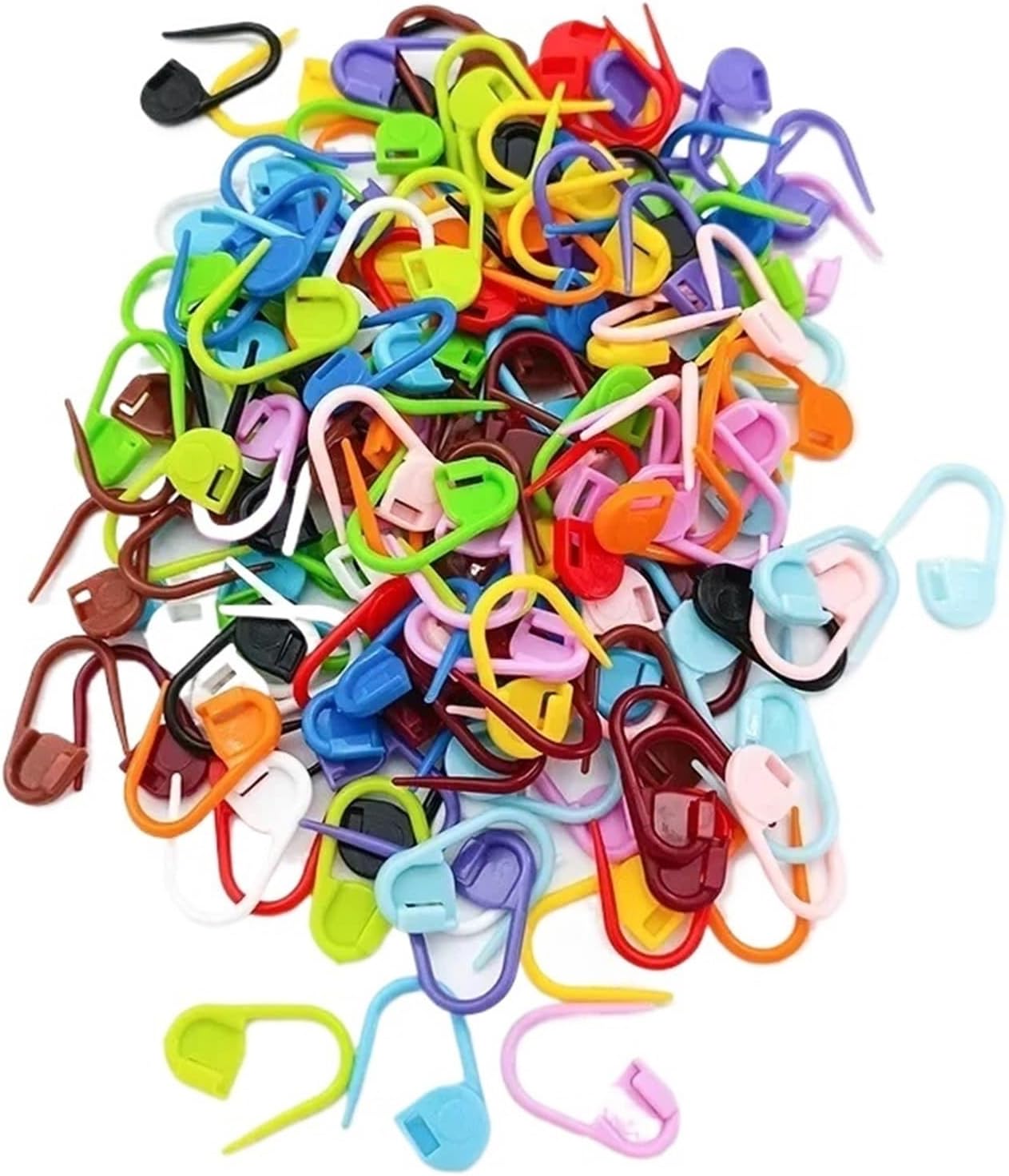 Crochet Markers 800Pcs Mini Knitting Crochet Locking Stitch Markers Tools Needle Clip Craft Sewing Tools for Craft(Black)