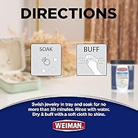 Vista 21 de Limpiador de joyería Weiman, Marfil/Plateado, Paquete de 1
