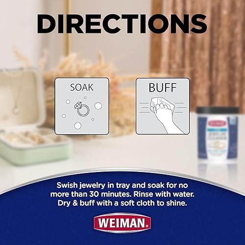Vista 21 de Limpiador de joyería Weiman, Marfil/Plateado, Paquete de 1
