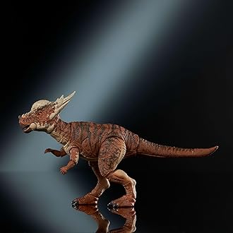 Mattel Jurassic World Hammond Collection with Human and Dinosaur Action Figure, Atrociraptor Tiger, Premium Film Design Glass Eyes & 14 Points of Articulation, JDJ10