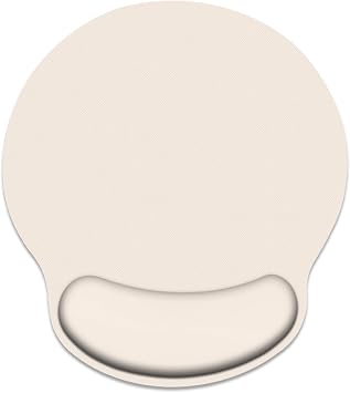 Britimes Vanilla Cream Mouse Pad Ergonomic Mouse Pad with Wrist Support Non-Slip Rubber Base Mousepad for Home Office Gaming Working Computers Laptop Easy Typing & Relief