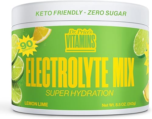 Miniatura 9 de Dr. Price's - Paquetes de polvo de hidratación con electrolitos - Arándano Granada, 30 paquetes | Mezcla de bebida electrolítica sin azúcar, 72+