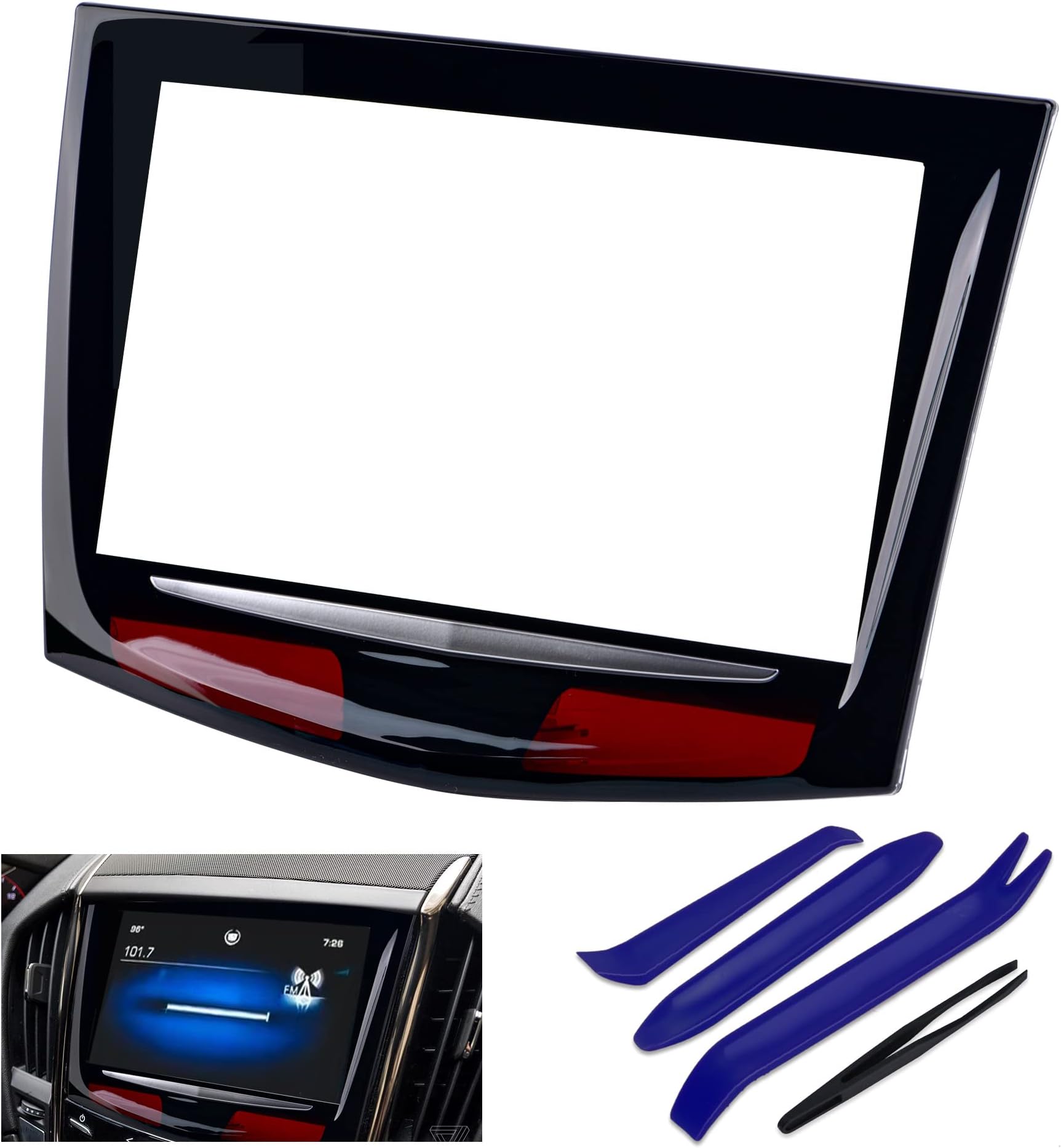 Newly Upgraded CUE Touch Screen for 2013-2020 Cadillac XTS CTS SRX ATS Escalade CUE Screen Replacement Plus Free Tools