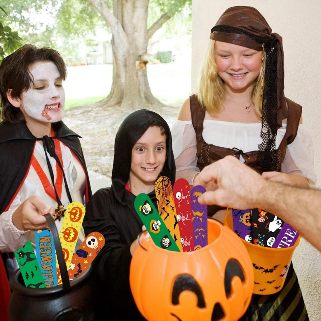 FODYNE 100Pcs Halloween Slap Bracelet - Image 2