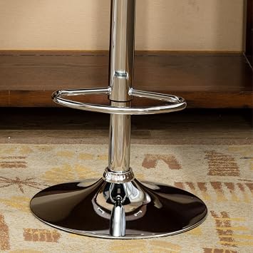 Chair Height Swivel Chair Barstools Swivel bar stools with Backs Simple Assembly Leather bar stools for Home Kitchen Dining Room Bar Coffee Shop