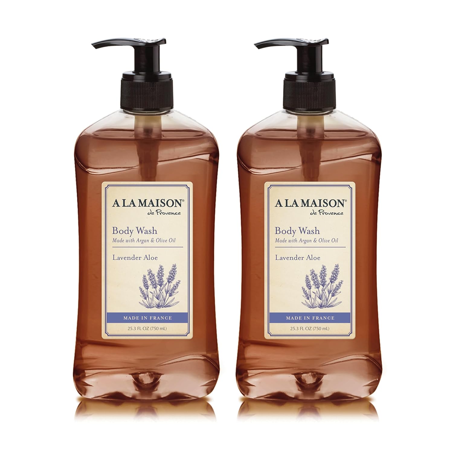 A LA MAISON Lavender Aloe Body Wash 25.36 Fl Oz, 2 Pack