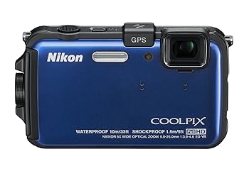ニコン　クールピクス　AW110　Nikon Coolpix　ブルー Nikon COOLPIX AW110 Waterproof 16MP Camera, Blue, WiFi, GPS