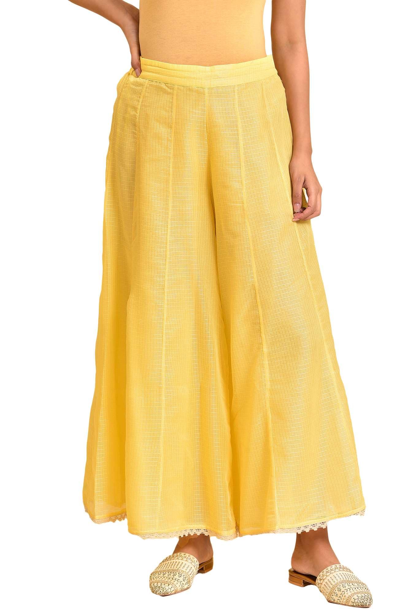 w for woman Women High Rise Strechable Divided Regular Fit Maxi Skirts | Culottes-picture-20