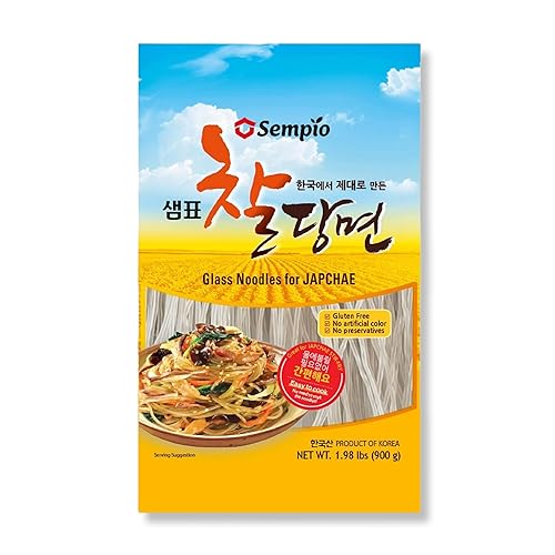 Miniatura 13 de Sempio Fideos de cristal, vermicelli coreano, Dangmyun (0.99 libras/15.87 oz)