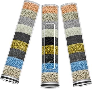 Shower Filter Replacement– Compatible with SunCleanse Handheld Shower Head Filter System, 3-Pack High Output Water Softener Filters for Hard Water, Chlorine & Sediment Removal
