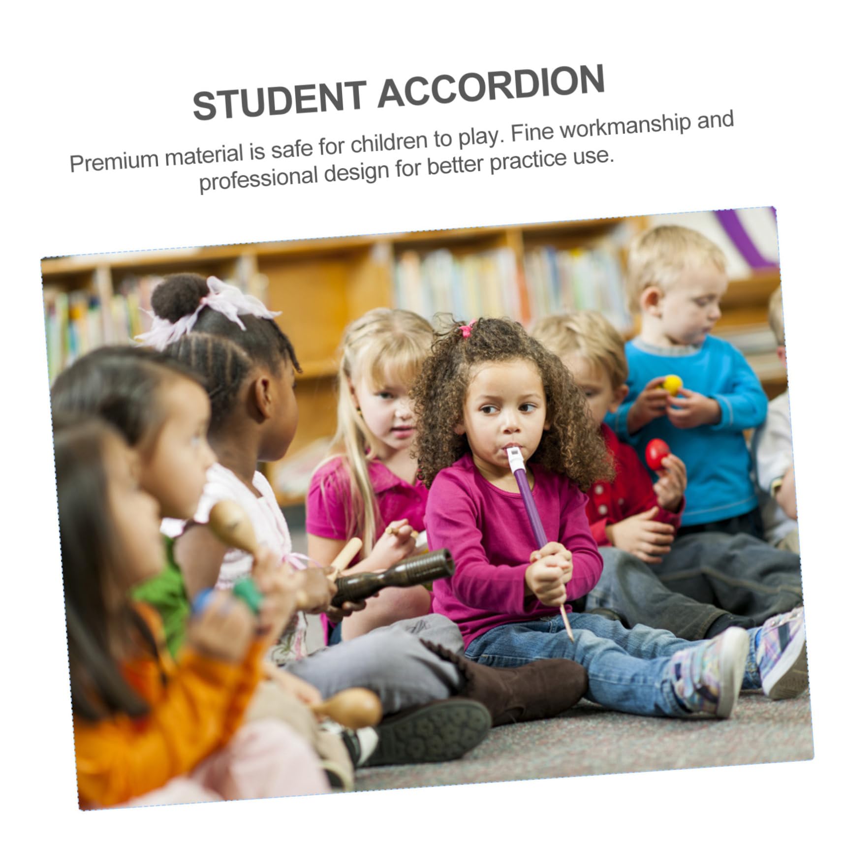 Alasum Mini Fisarmonica Professionale in Abs e Metallo Strumento Musicale Educativo e Miglioramento Capacità Cognitive per Ragazzo Ragazza per Festa Scuola Decor