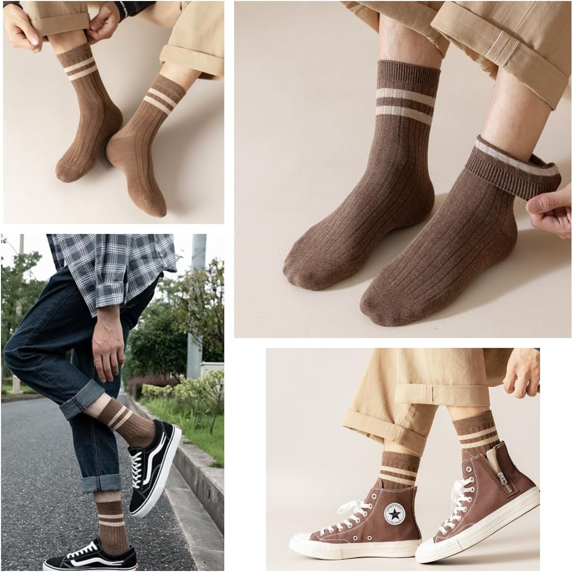Mens Athletic Cotton Socks Five Pack Ankle Sock - Image 2
