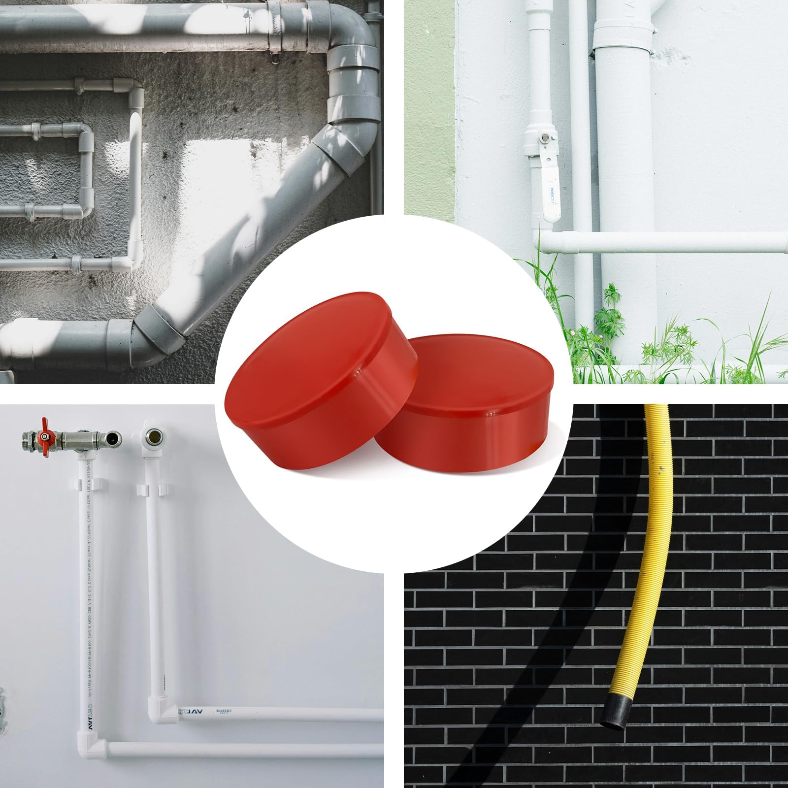 Tappo Sfiato Per Tubi PP - DN 50 Grigio | Antiodore Per Scarichi | Prevenzione Aspirazione Vuoto