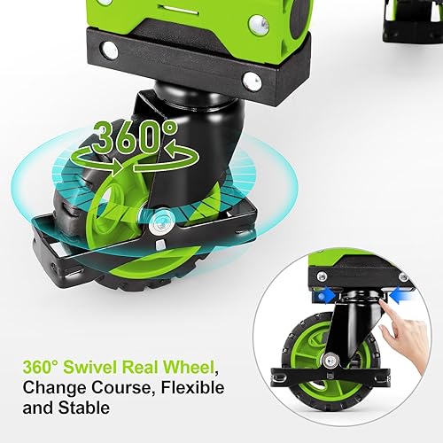 Miniatura 3 de Carro de mano plegable 2 en 1, carrito de mano plegable de 330 libras, carrito de mano plegable con mango retráctil y 4 ruedas de goma, carrito de