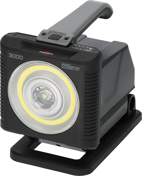 Brennenstuhl Profesyonel Serisi Multi Battery 20 Watt 18 Volt Tüm Bataryalarla Uyumlu IP54 Lisanslı 1140+2160 Lümen Işık Gücüne Sahip Led Projektör