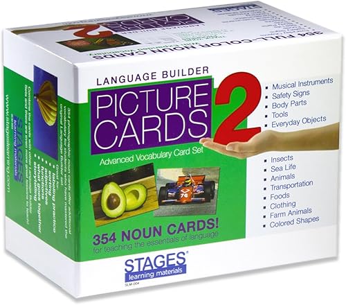 Miniatura 2 de Stages Learning Language Builder Picture Sustantivos Set 2 para Autismo, Aba y Preschool Educativo Vocabulario Tarjetas Flash