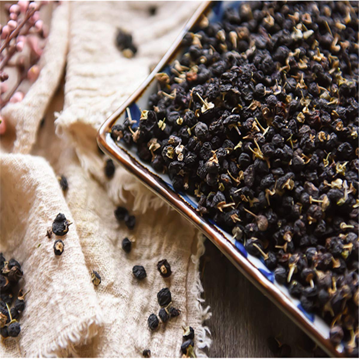 Chinesischer Kräutertee Schwarzer Lycium barbarum Neuer Dufttee Gesundheitswesen Blumentee Gesundes grünes Essen (500)