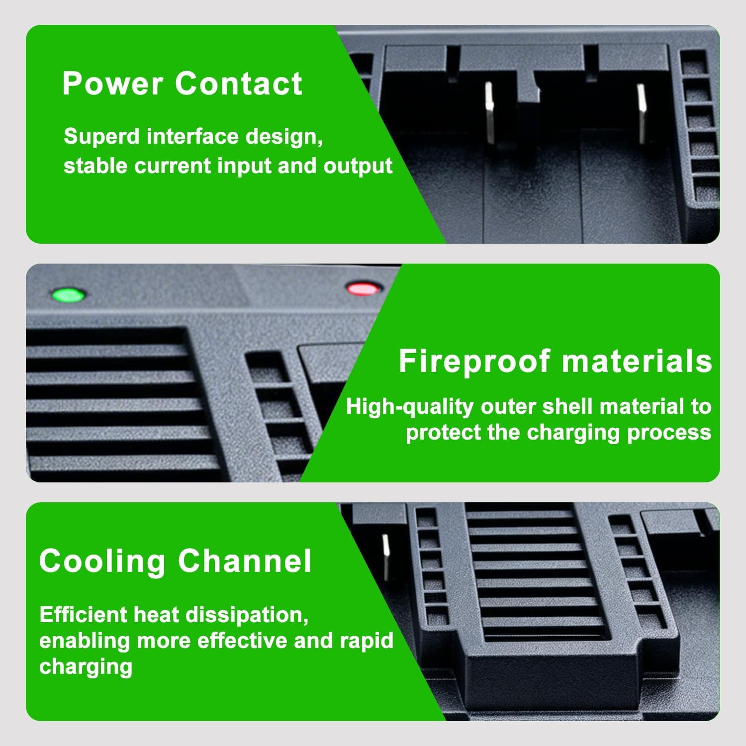 24V 3A Dual Charger Compatible with Flex 24V Lithium Battery