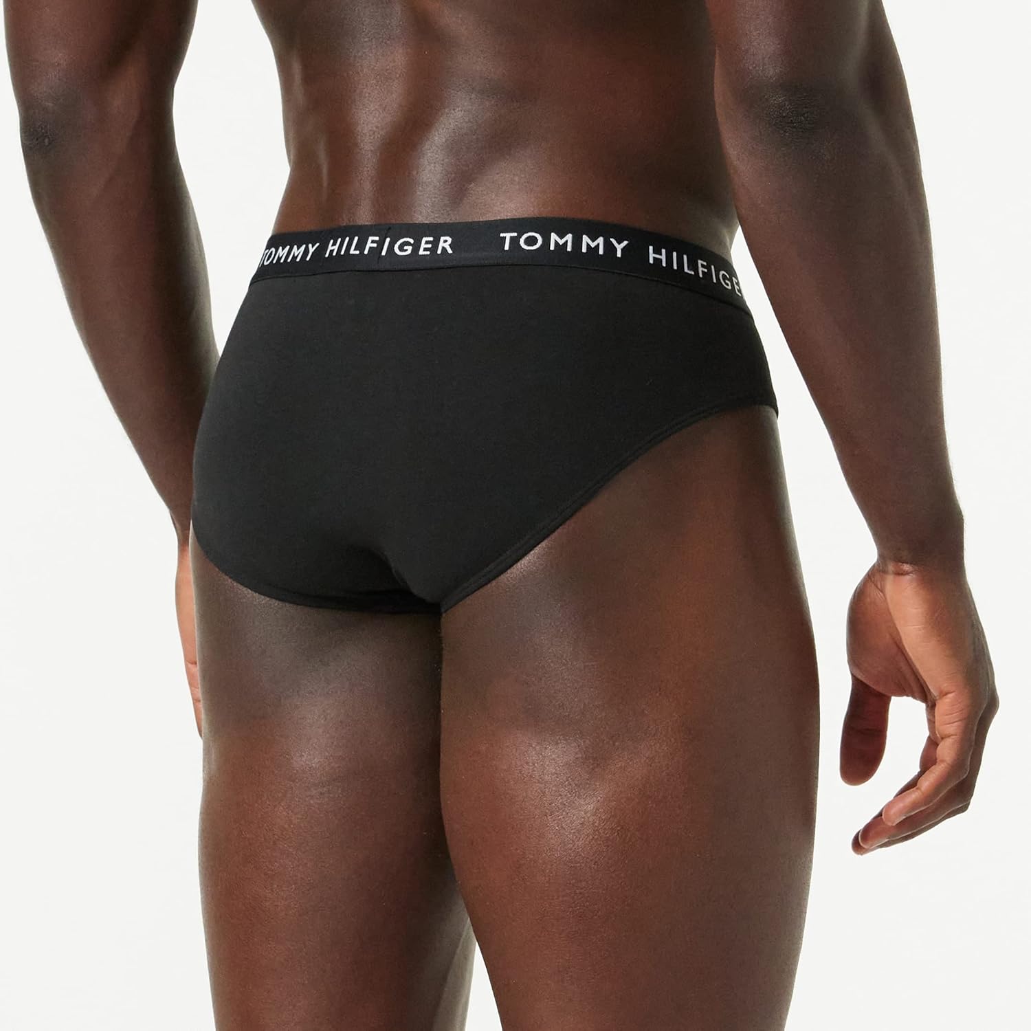 Tommy Hilfiger Slip Uomo Confezione da 3 Brief Intimo S Oro (Black/Sublunar/White) - Immagine 3