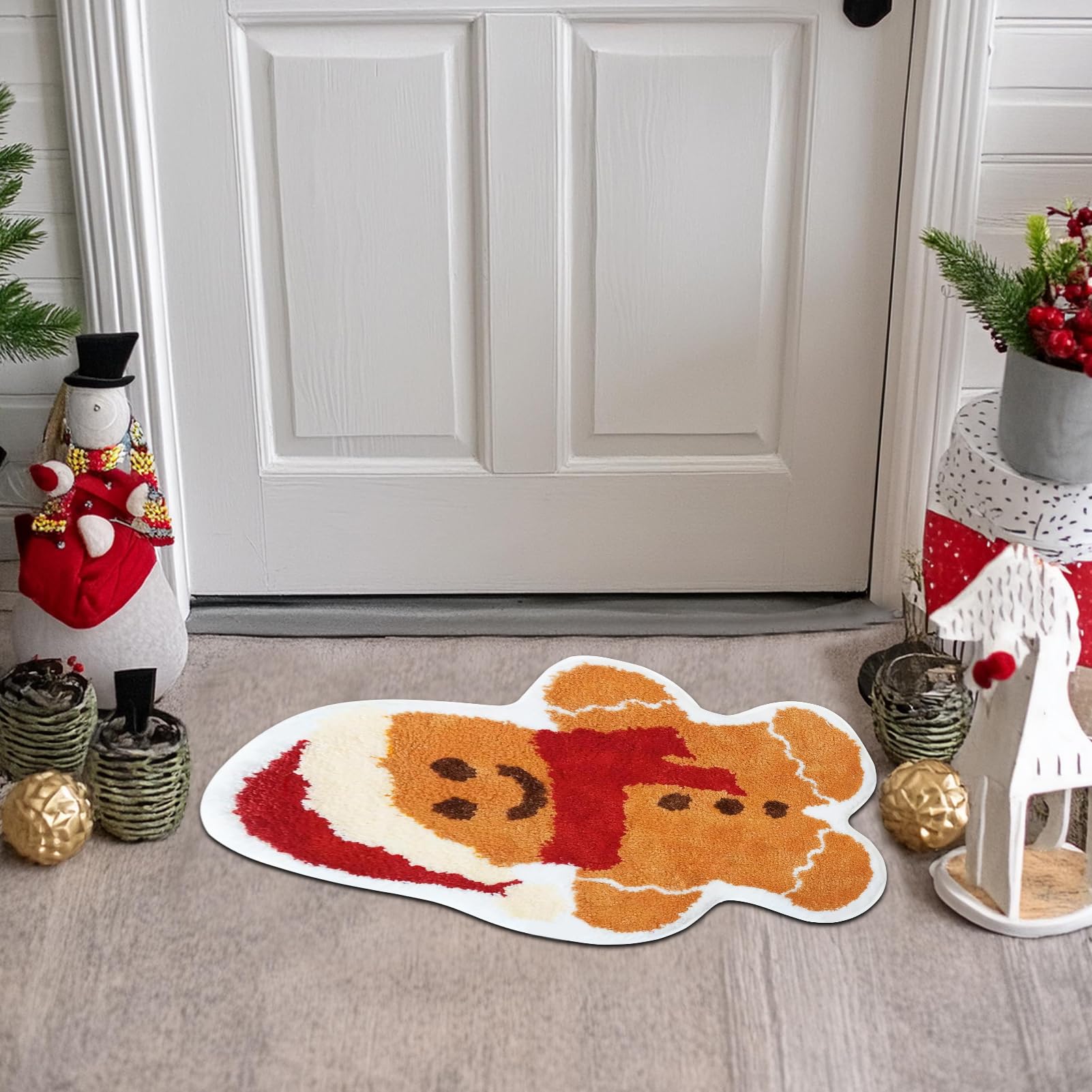 Weihnachtsbaum Fußmatte 80x120cm - Rutschfeste Badematte Für Weihnachten