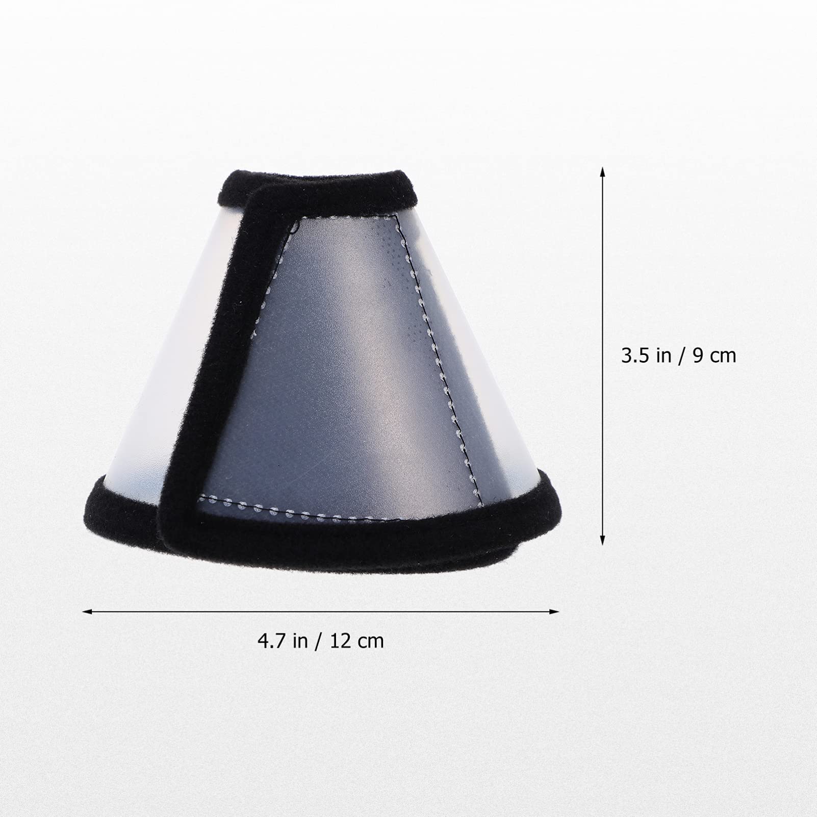 Mipcase Collier Anti-Léchage pour Hamster en Polaire et Plastique, 2 Pièces, Facile à Mettre et Enlever, Anneau de Protection Cou Irritabilité et Blessures