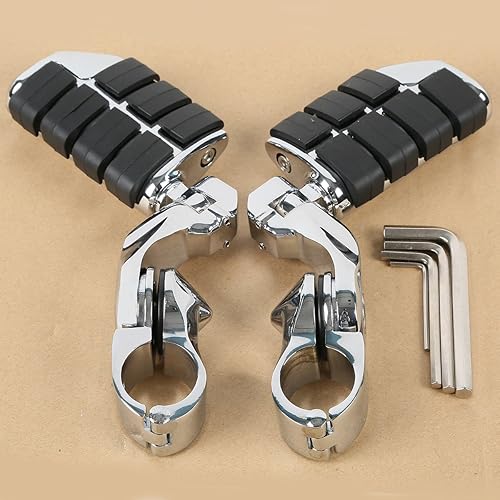 XMT-MOTO 360 grados ajustable autopista pie clavijas reposapiés reposapiés para Harley