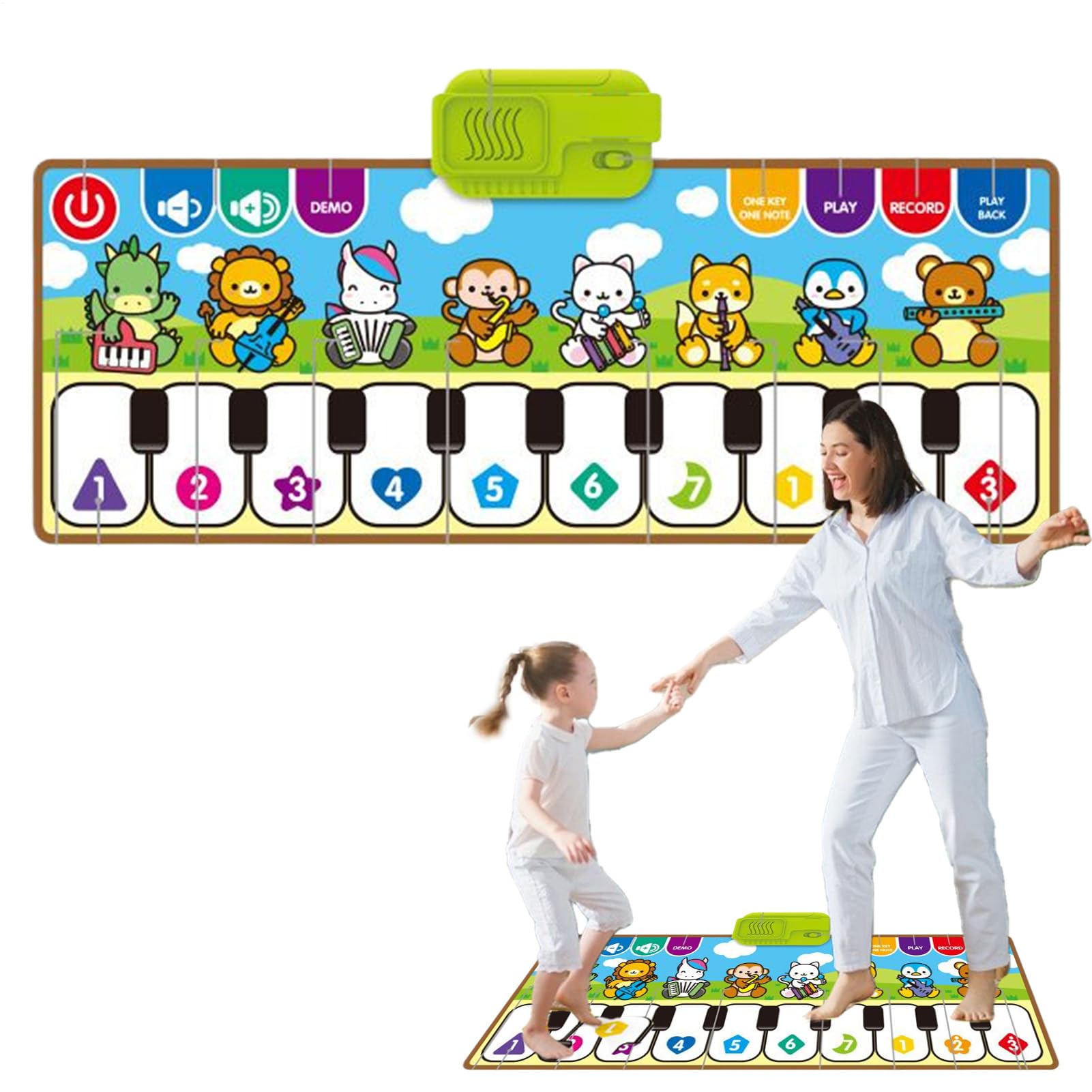 Tapete De Piano | Alfombra Infantil Electrónica - Sensorial con Baile Y Música para Niños