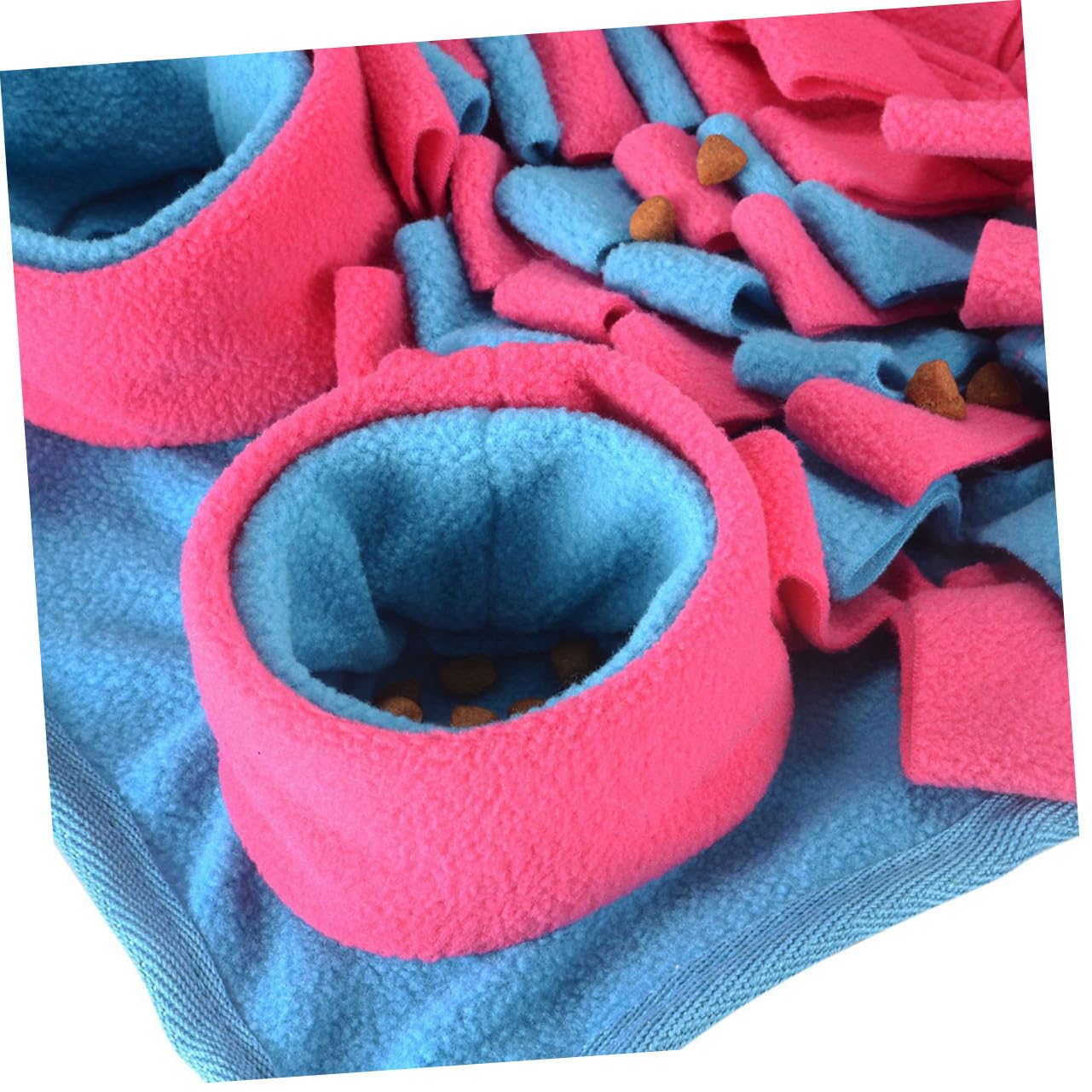 Lesipee Leckmatte Hund Hunde Schnüffelmatte aus Polarfleece rutschfeste Unterseite Futterkissen für Langsames Fressen und Training