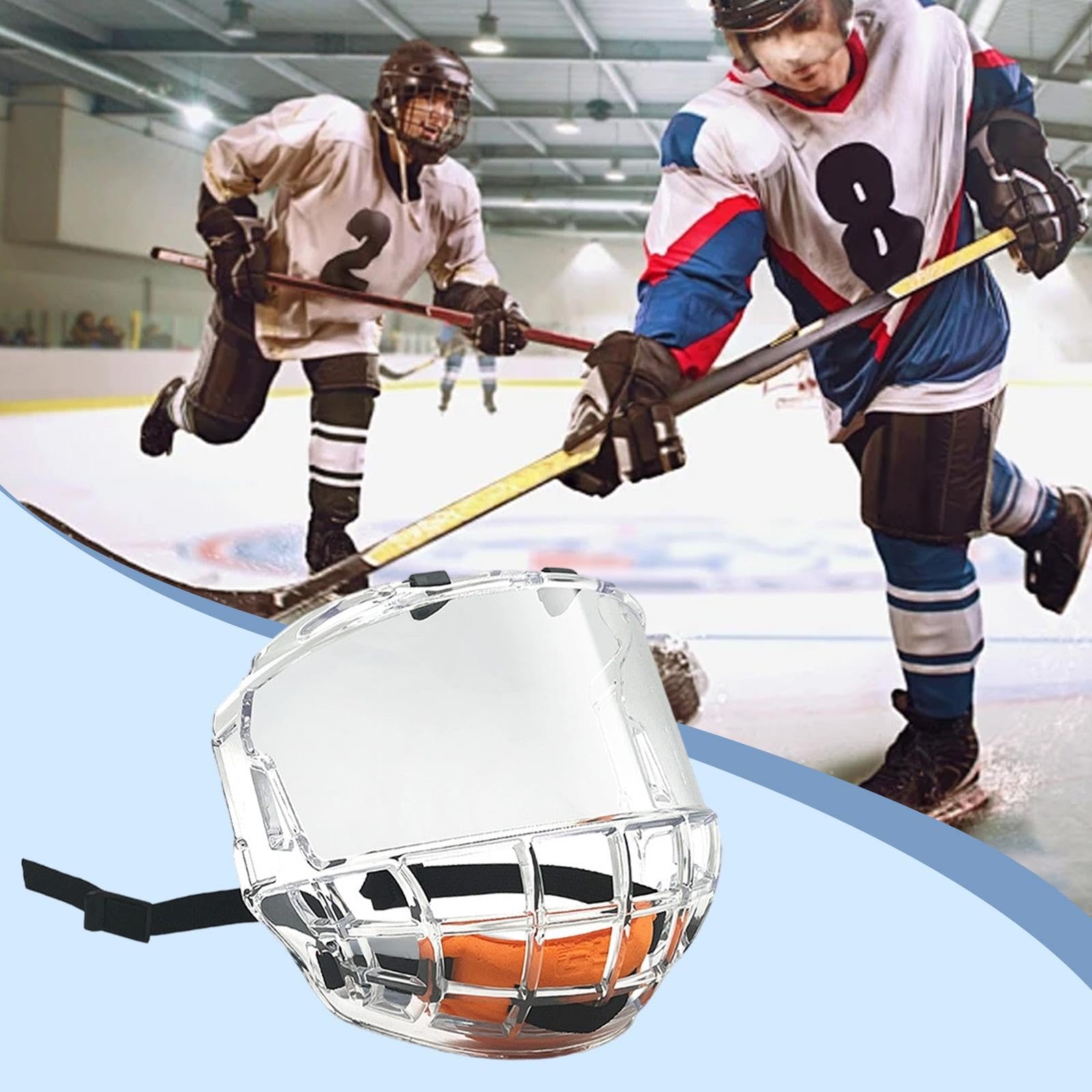 Protezione per Il Viso Multifunzionale Ad Alte Prestazioni per Casco da Hockey