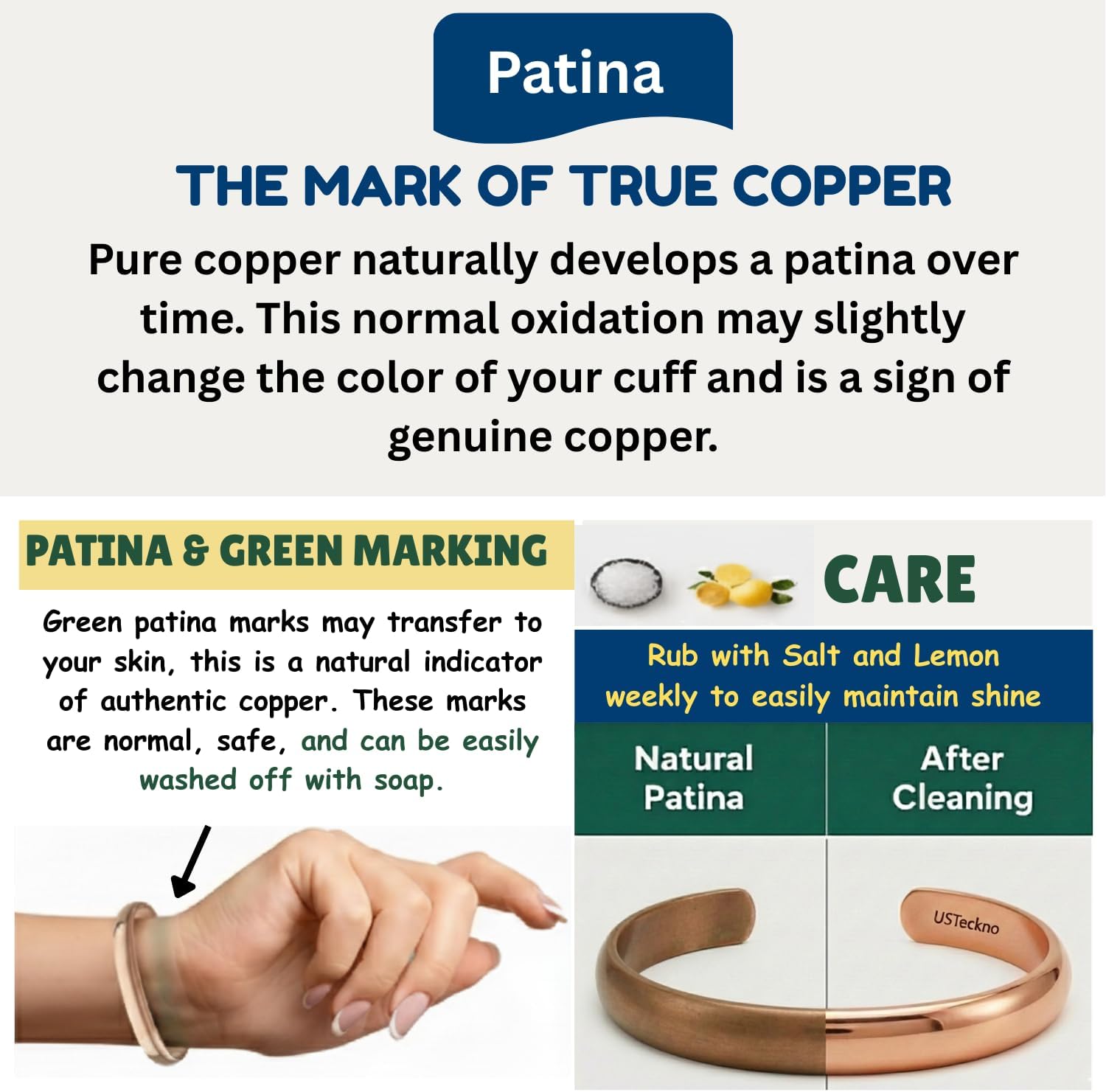 Hand Forged 100% Pure Copper Bracelet. Made with Solid High Gauge Copper and Health benefits. Enhance your well-being in style… - Image 5