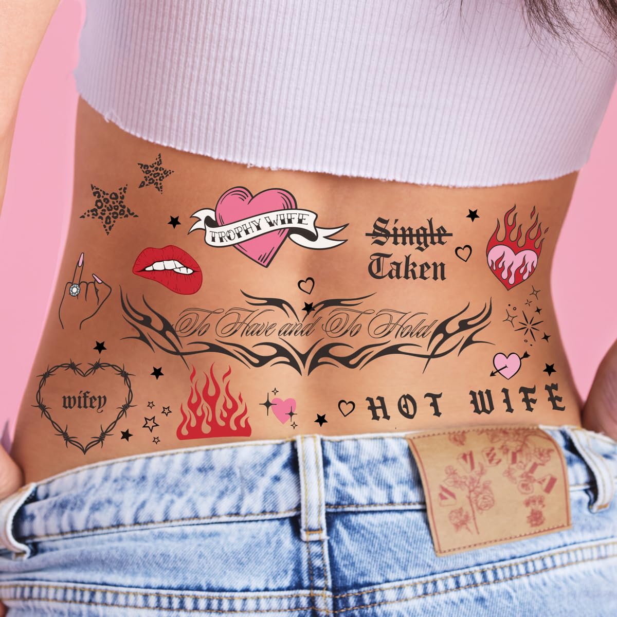 xo, Fetti Realistic Temporary Tattoos - 28 Styles | Fake Tat, Bachelorette Favors, Birthday Party Decorations, Cute Festival Accessory, Bridesmaid Favor, Bday Gift, Halloween Costume