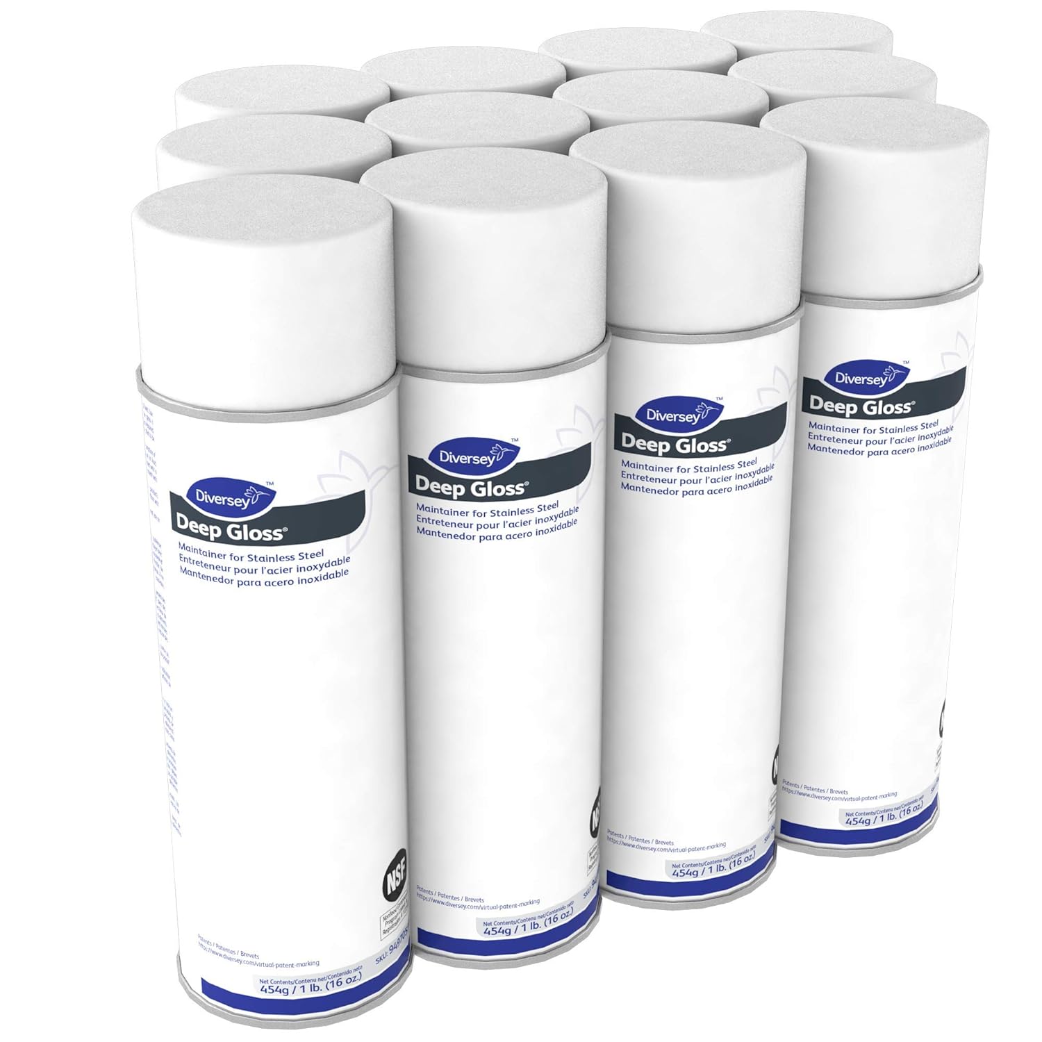 Deep Gloss Maintainer for Stainless Steel (16-Ounce, 12-Pack)