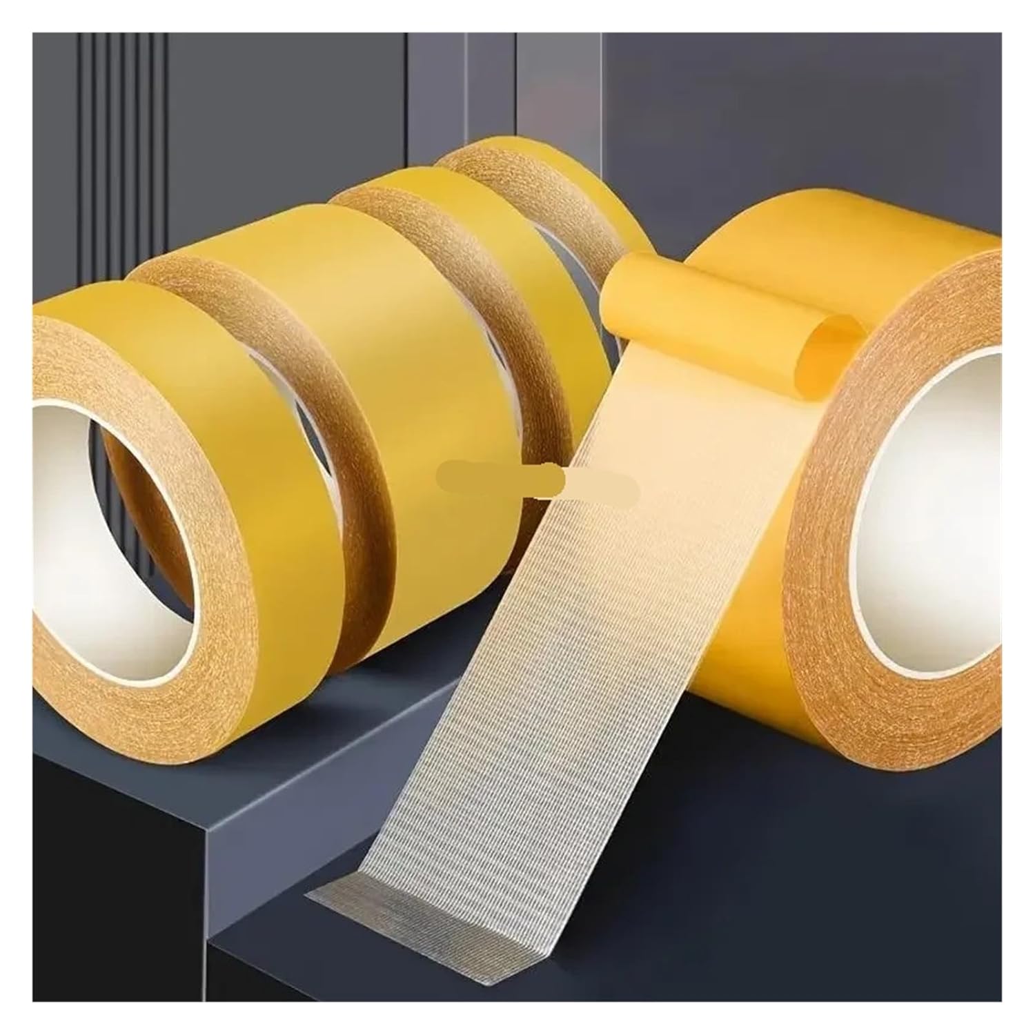 Fixation Bookbinding Extra Strong Double Sided Adhesive Tape Thin Mesh Waterproof Powerful Grid Carpet(Width-5CM,20M)
